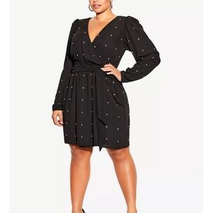 NWT CITY CHIC 18 Dress Out All Night Rhinestone Dress